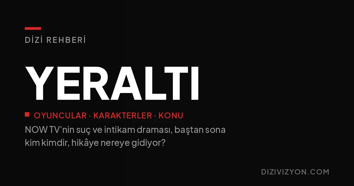 Yeraltı oyuncuları ve karakterleri: kim kimi canlandırıyor?